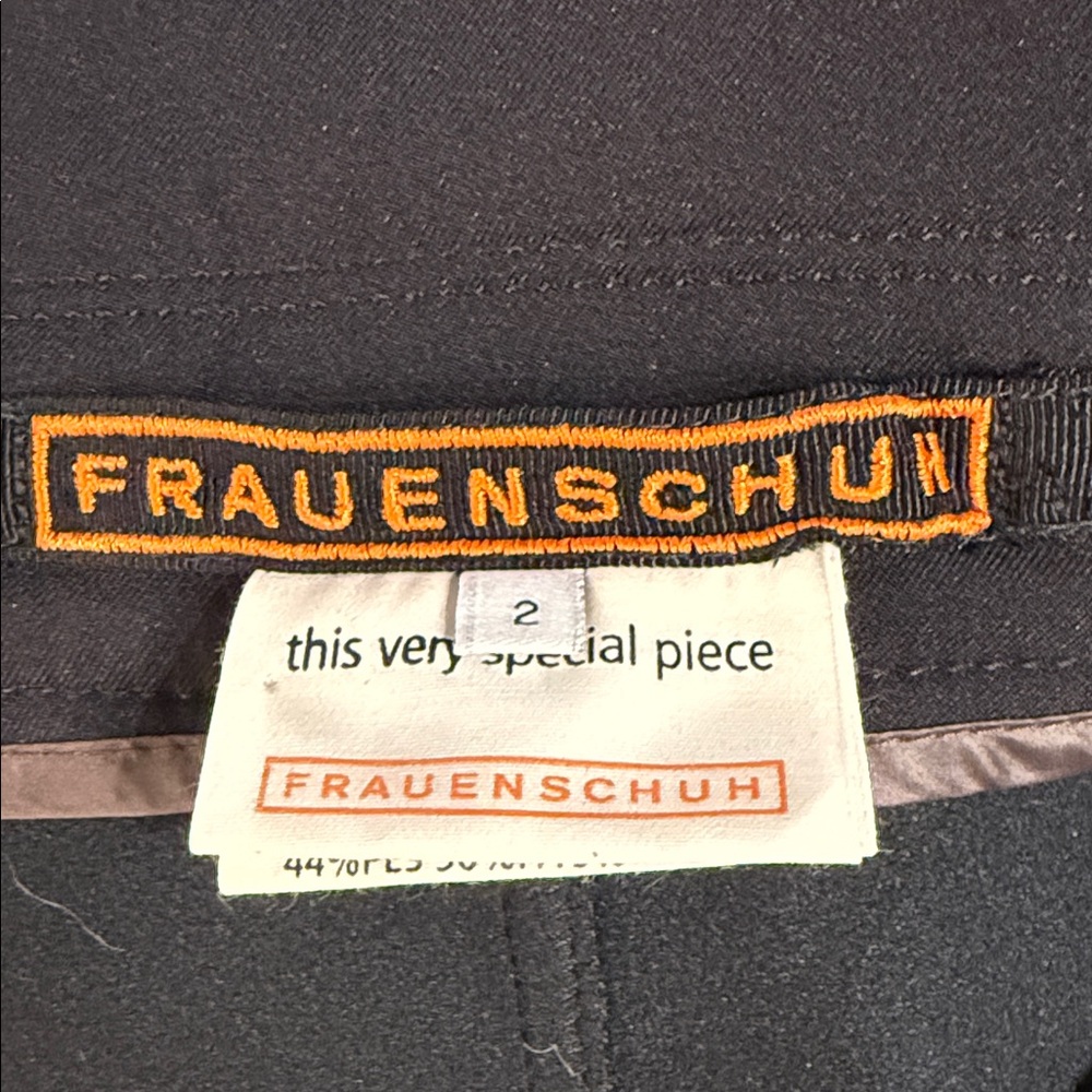 FrauenSchuh lined Black Ski Pants with gray and white detail Austrian Luxury - Picture 2 of 16
